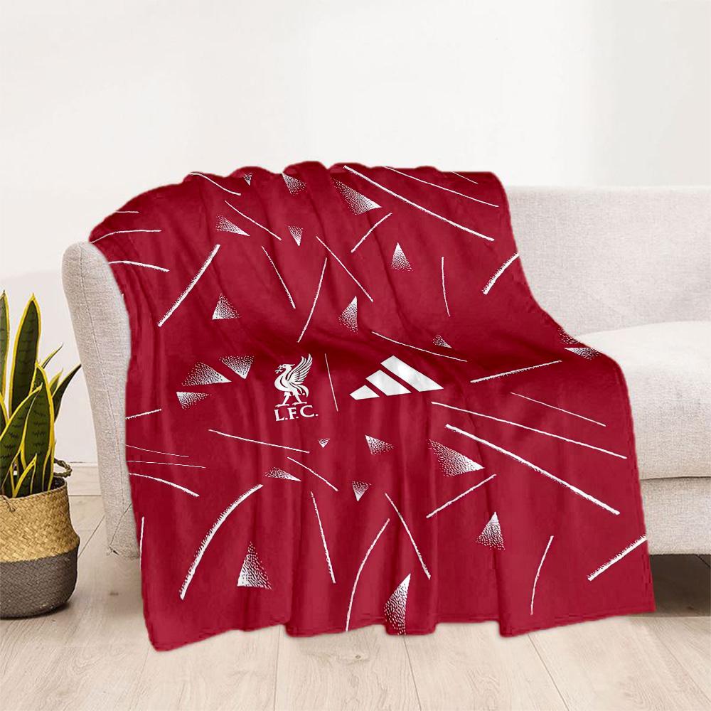 Coperta Morbida Calda Accogliente del Liverpool Football Club Ottima per Sedia da Ufficio Sedia Letto Per Tutte le Stagioni Arredamento Elegante Regalo per Viaggi Casa Compleanni