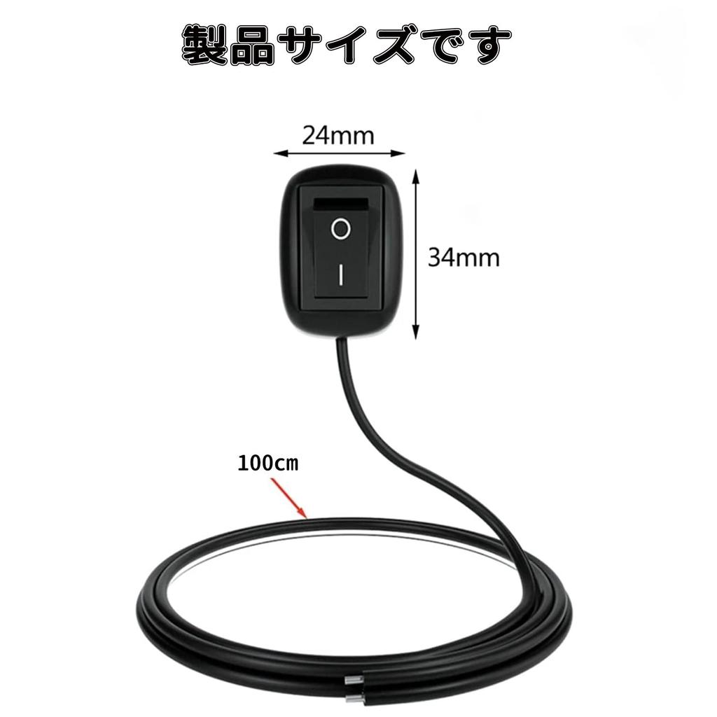 Car DIY Switch, Ship Type Button Switch, Off/ON, Car Refurbishment, Simple Push Button Type