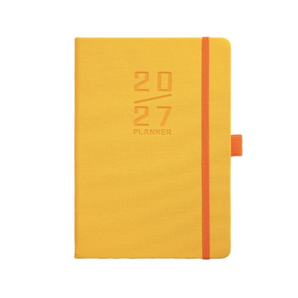 English A5 Agenda Planning Notebook 12 Months To-do List Notebook School Office Supplies жёлтый