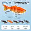 2025 Upgraded Robotic Fishing Lure, Reusable Bionic Swimming Bait Compatible with All Fishing Waters
