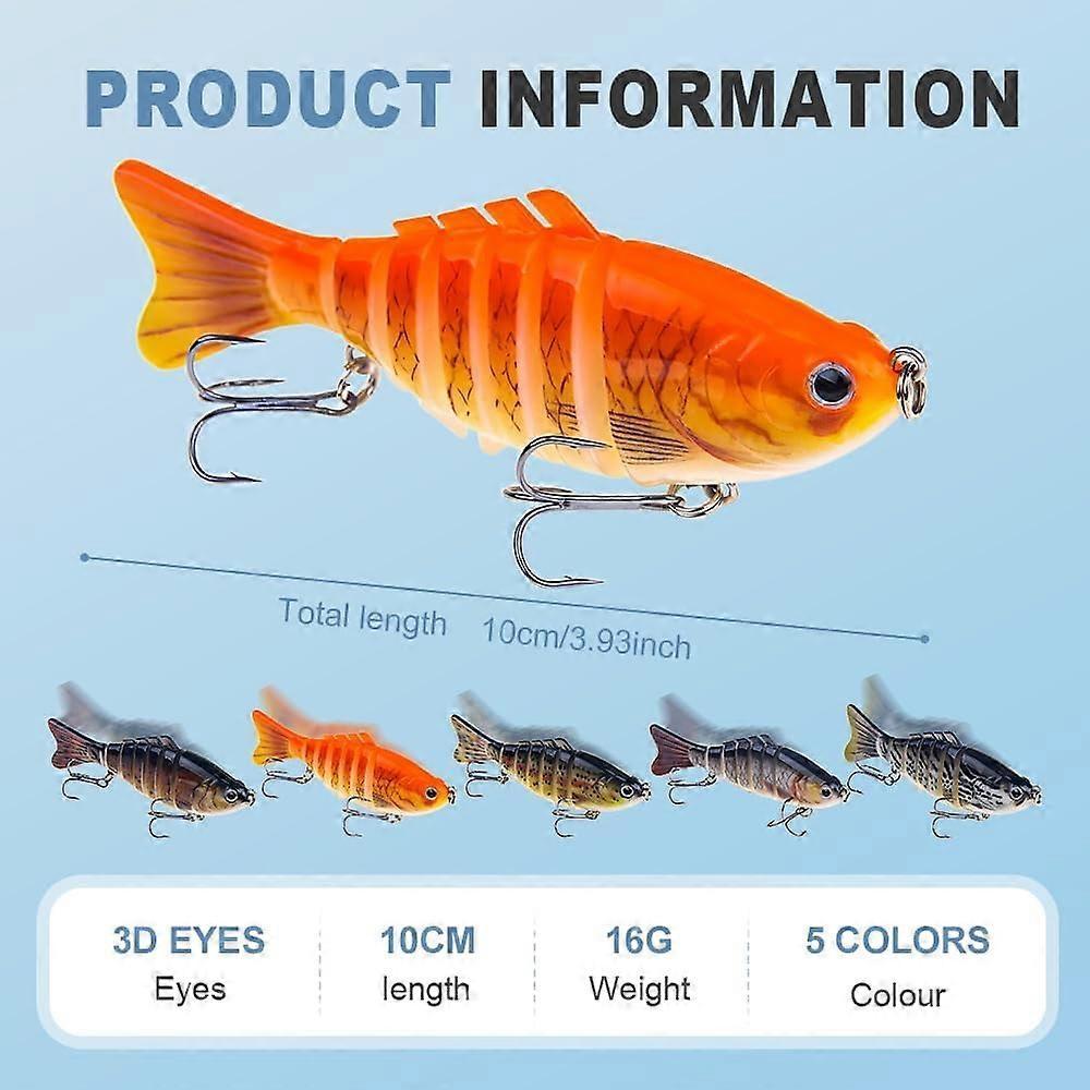 2025 Upgraded Robotic Fishing Lure, Reusable Bionic Swimming Bait Compatible with All Fishing Waters