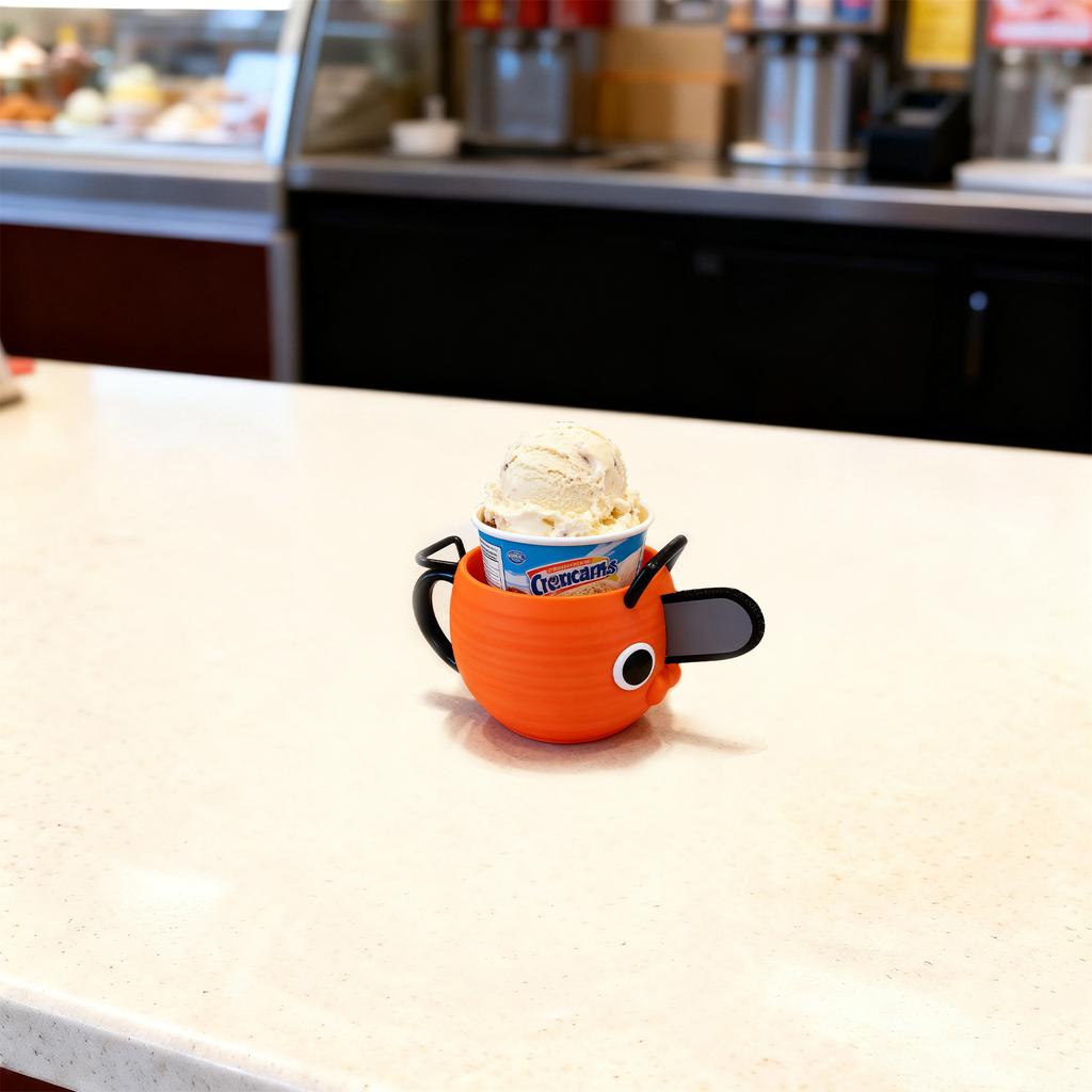 New And Popular 3D Printed Ice Cream Cup Holder/cup Rack