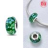 Authentic Certified Pink Glass Bead Blue Romantic Bead Charms Compatible With Bracelets Charm Bead Charms Copper Women Diy Jewellery Making