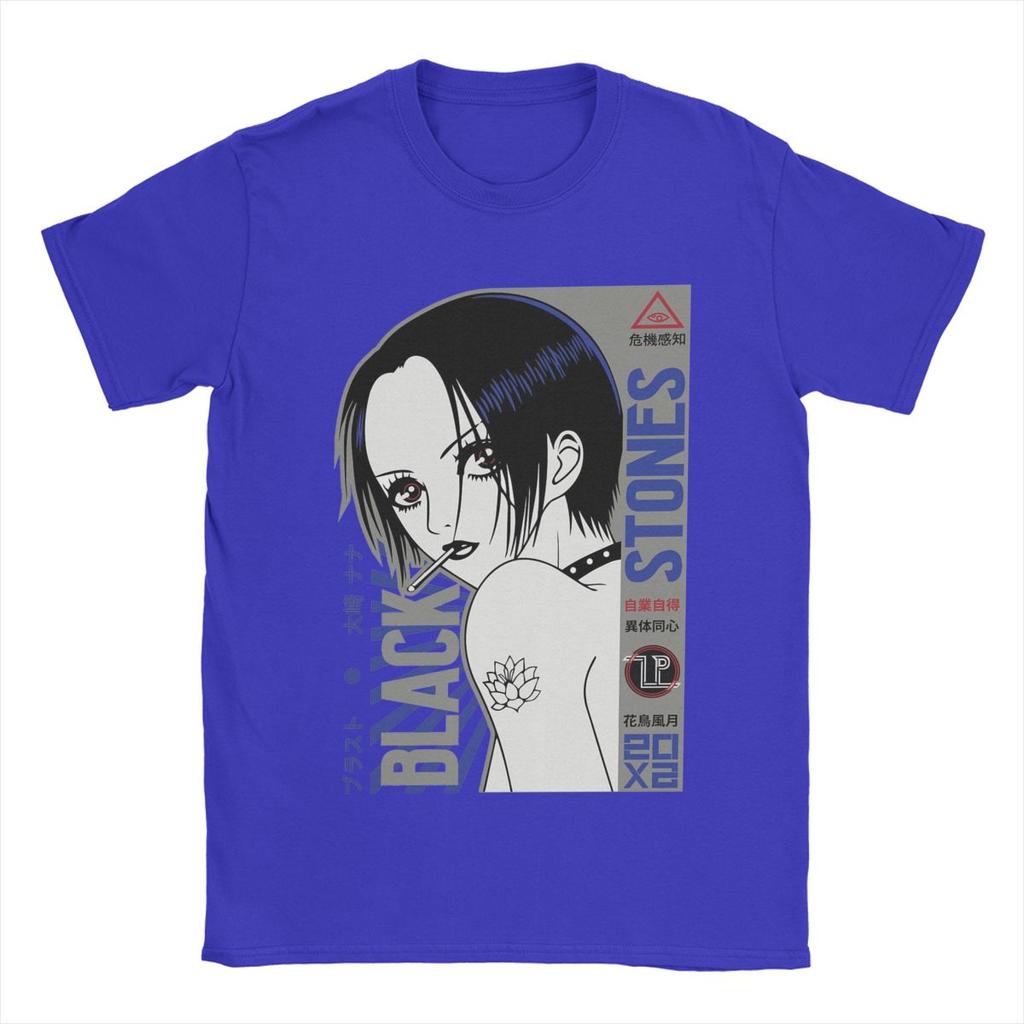 Men's Nana Osaki T Shirts Anime Cotton Tops Leisure Short Sleeve Round Collar Tees Birthday Present T-Shirt