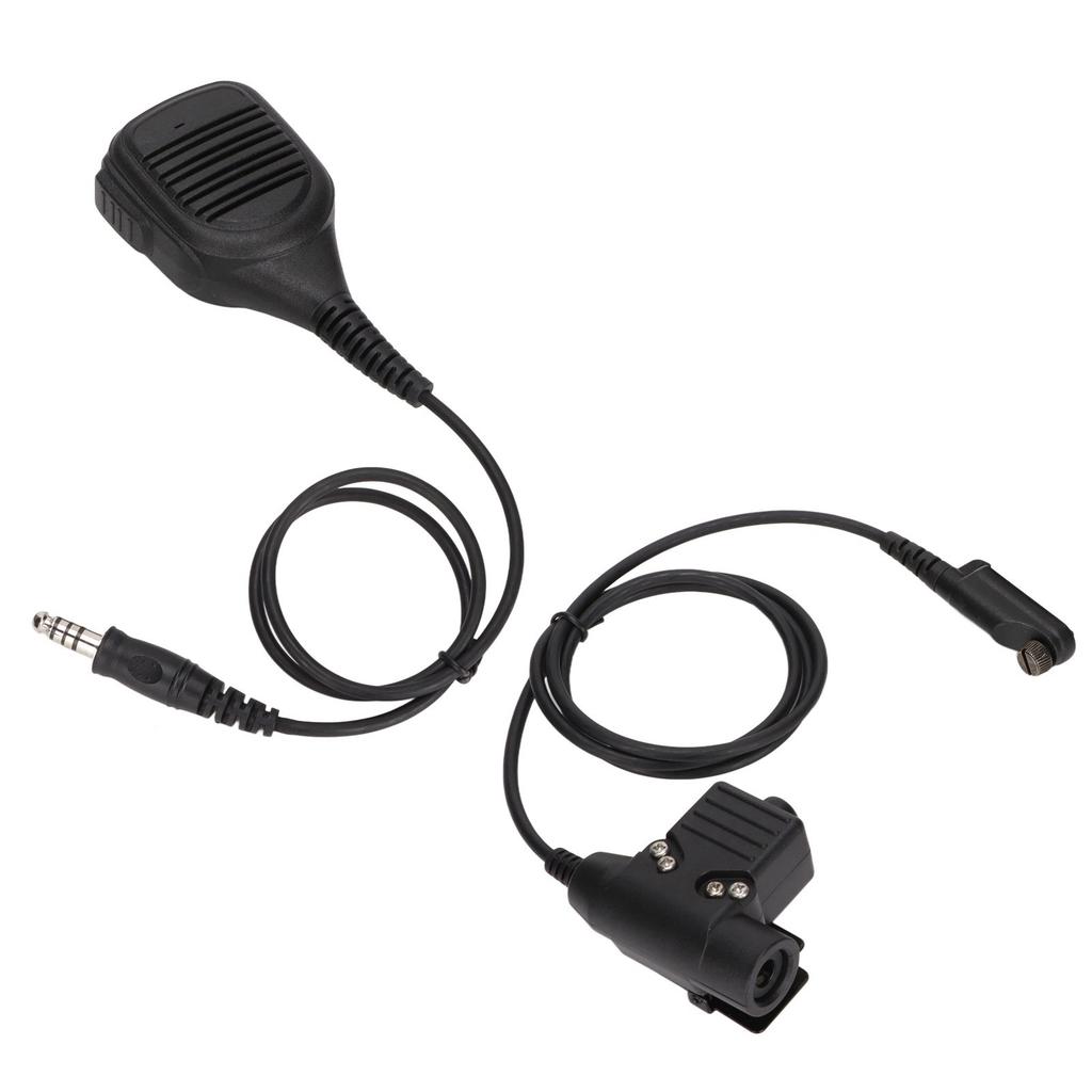 7.1mm Shoulder Microphone Two Way Radio Speaker Mic with U94 PTT for Hytera PD600 PD602 PD605 PD662