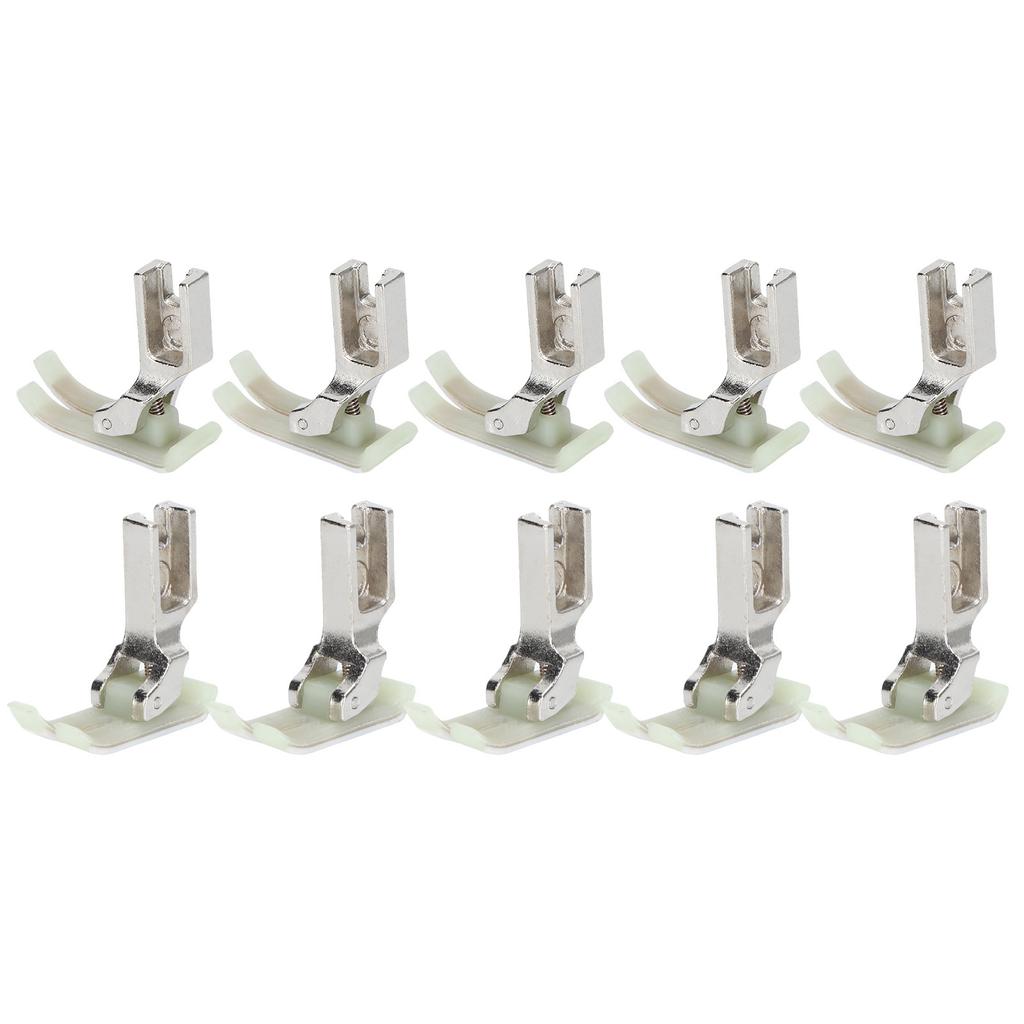10Pcs Presser Foot Industrial Sewing Machine Flat Car Stainless Steel Plastic Supplies MT‑18