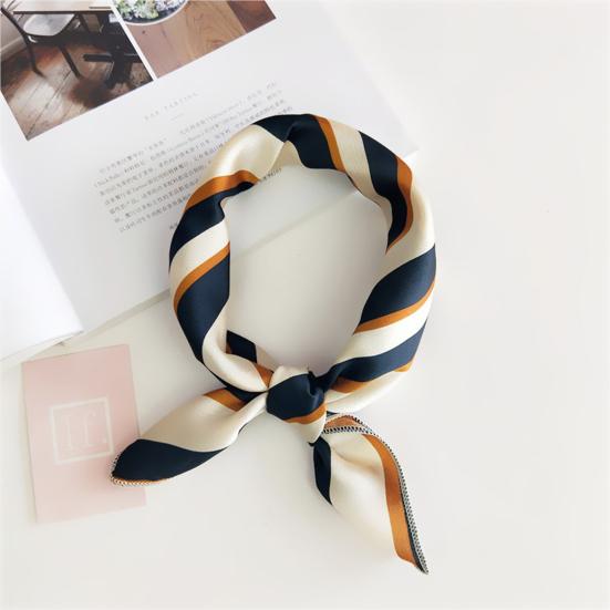 Scarf Stylish Elegant Stripe Pattern Fashion Neckerchief for Wedding