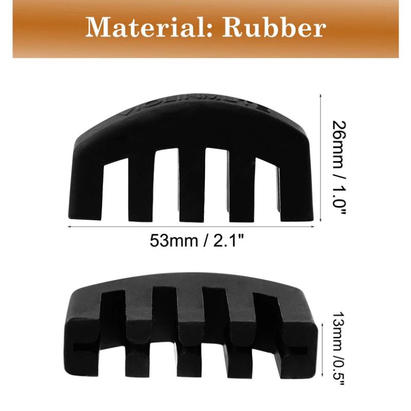 Rubber Violin Mute Silencer For 4/4 3/4 1/2 Violino Practice Fiddle Decrease The Volume Accessories Violin Strings For Luthier