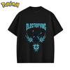 Handheld Game Bulbasaur New Printed T-shirt Men's and Women's Summer Street Y2K Harajuku Loose Casual Sleeve Top
