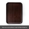 ZISIZ Walnut Wood Carved Coffee Tray