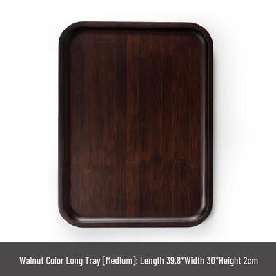 Plateau à café sculpté en bois de noyer ZISIZ
