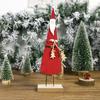Creative Wooden Santa Claus Pendants Handmade Ornaments Xmas Tree Ornaments Kid Gift Party Decoration Supplies