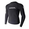 Mens Long Sleeve UPF 50 Rash Guard Swimwear Surfing Diving Swimming Quick Dry Stretch Fit