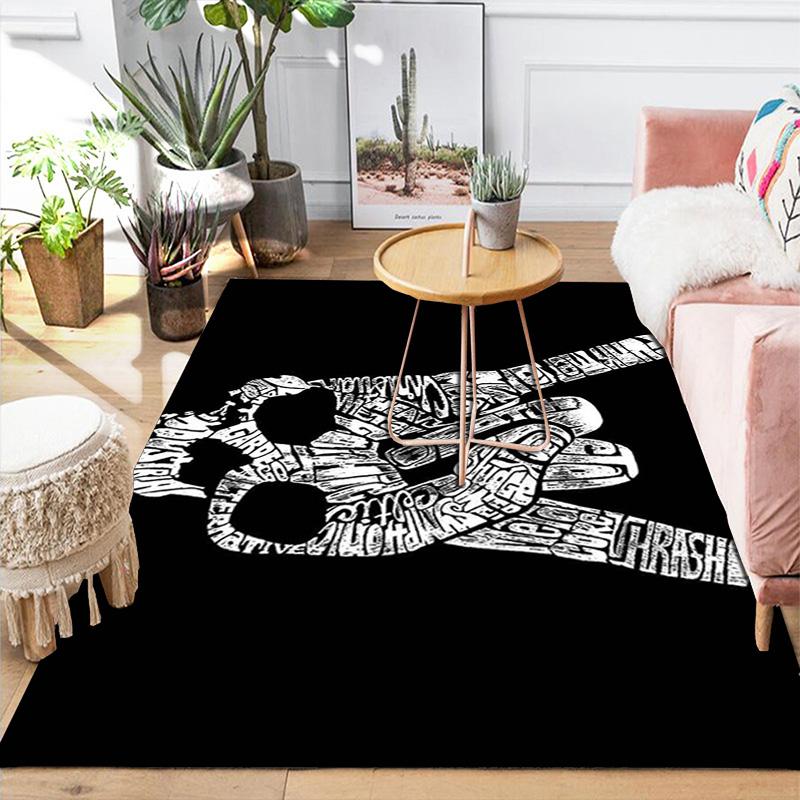 Rock hand sign Hippie music Rug Floor Mat for Living Room or Bedroom Soft and Comfortable Carpet a Gift for Birthday and Holiday.ZFF0913424