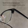 Retro Ultralight Semi-Rimless Glasses with Prescription Lenses - Fashionable & Versatile Frames for Casual or Business Wear