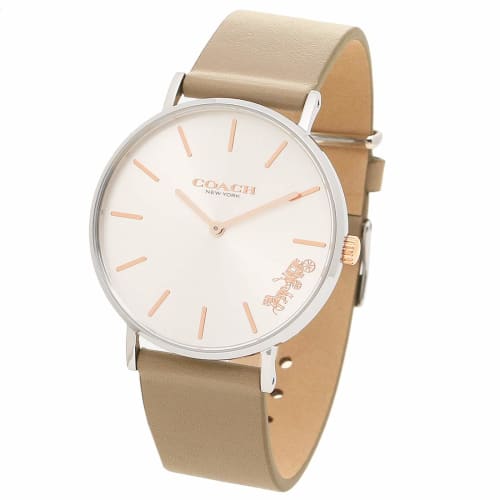 Coach Women's Watch 14503119 Gray Beige Silver