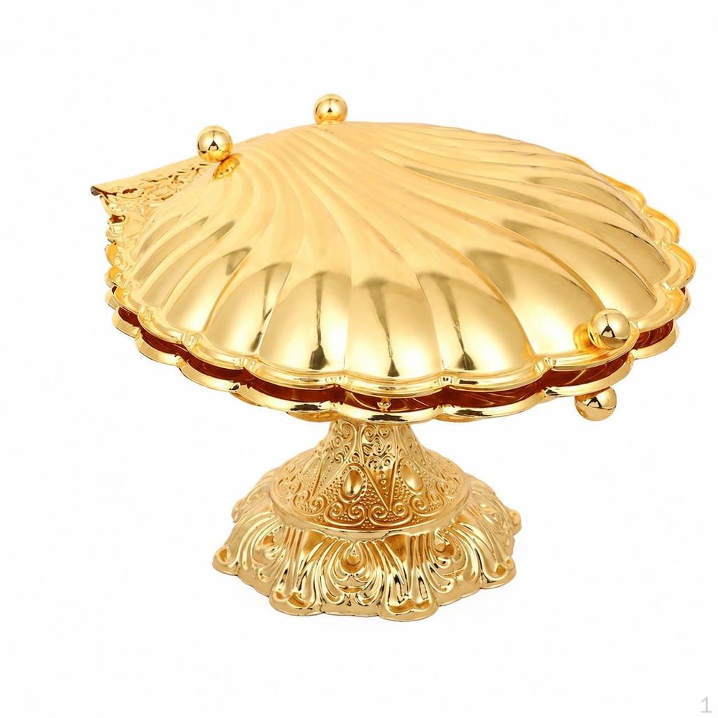 Frutero de cocina moderno con base, dorado hierro forjado, centro mesa lujo, estilo