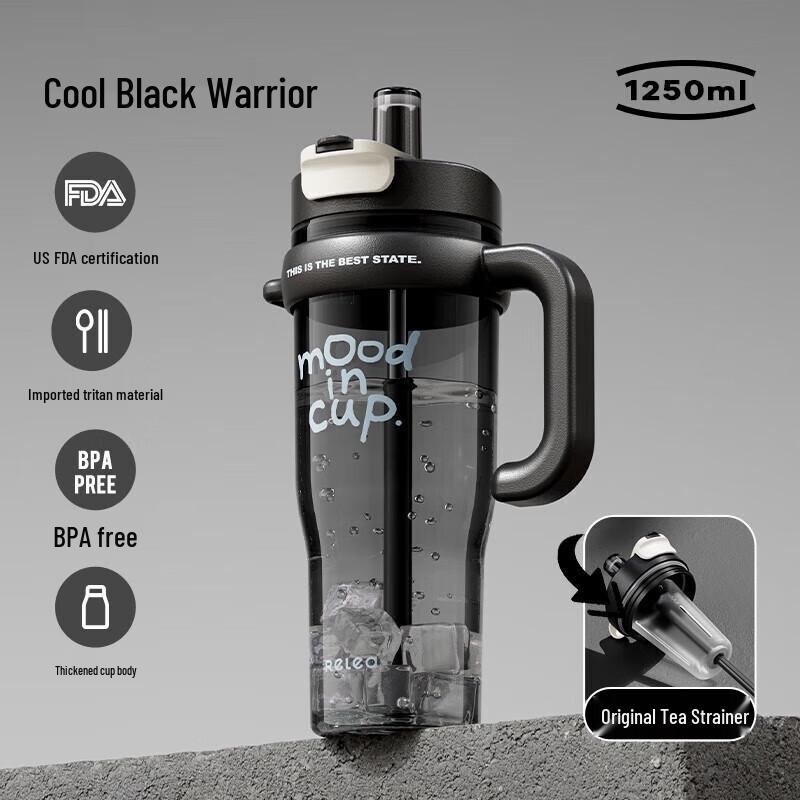 RELEA Tritan Dual-Drink Water Bottle 1250ml