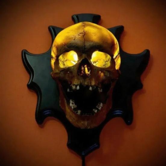 LED Halloween Skull Lamp Energy-Saving LED Bulb Technology Halloween Skeleton Night Light Bedroom Living Room Decor