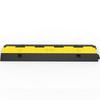 3 Pack of 2 11000lbs Per Axle Capacity Protective Wire Cord Ramp Driveway Rubber Traffic Speed Bumps Cable Protector
