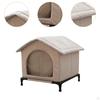 Cat House for Outdoor Cats Winter with Elevated Base Shelter Community