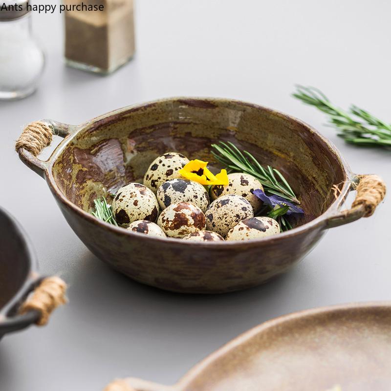 Restaurant Ceramic Tableware Dinner Plate Western Plate Steak Plates Noodle Bowl Soup Bowls Dessert Bowl Sushi Plates Fruit Dish