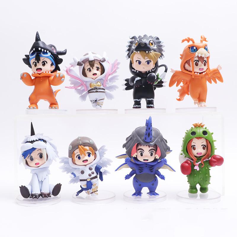 High Quality 8pcsset Anime Digital Monster Digimon Cosplay Cute Action Figure Model Toys for Children