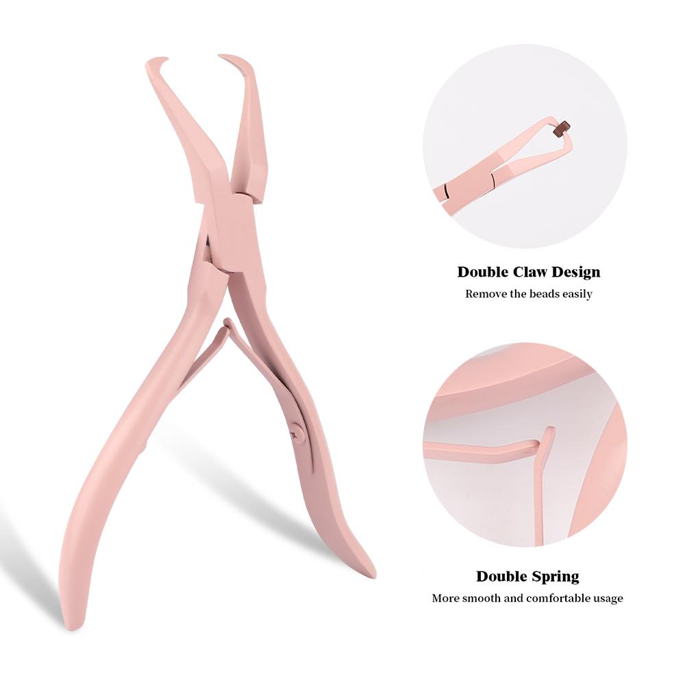 Hair Extension Pliers Stainless Steel Microlinks Pliers Micro Ring Link Bead Opener Tool Weft Extension Hair Extensions Tool