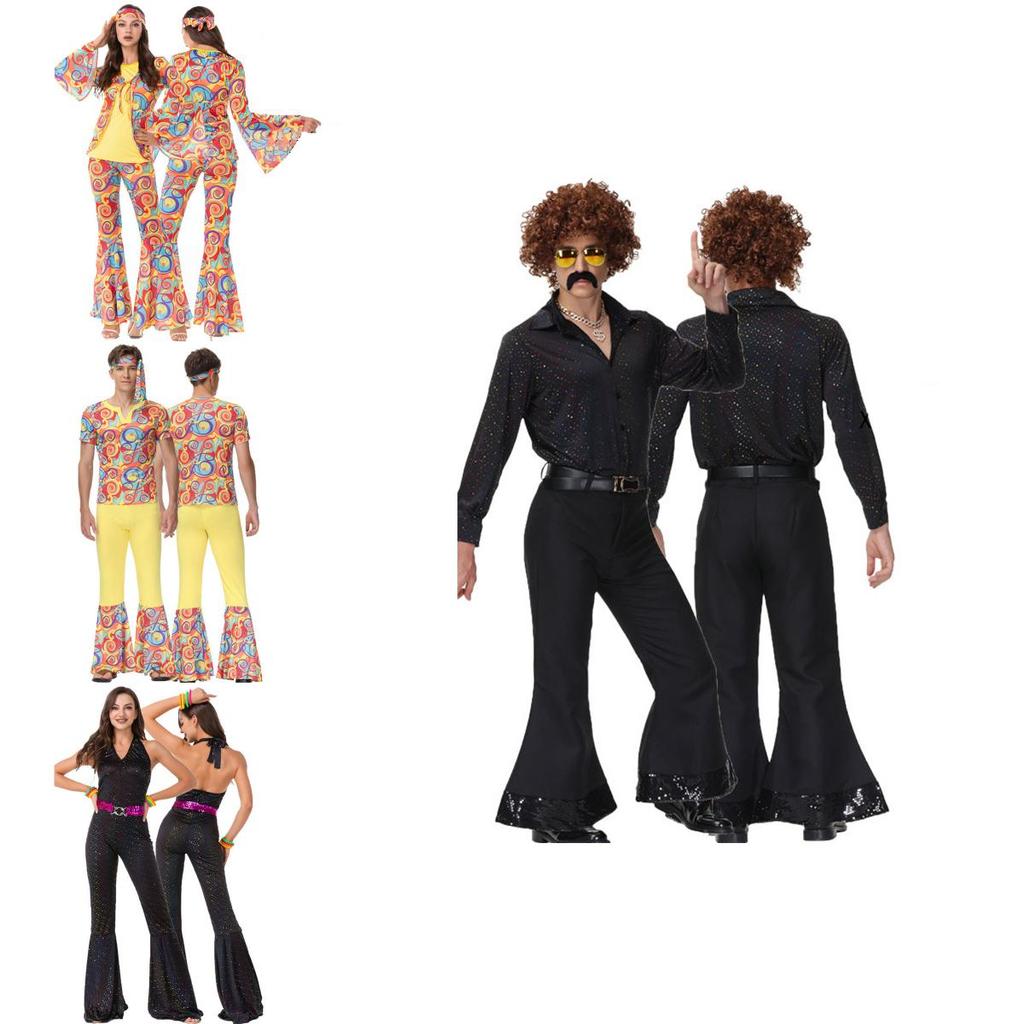 Stylish And Beautiful 70s Disco Costume Set For Adults Get Ready To Shine!