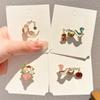 Year Cute Snake Brooch Metal Badge Cartoon Brooch Bags Clothing Accessories