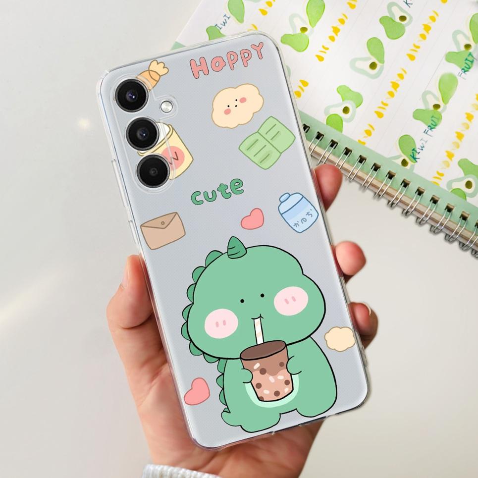 Silicone Case For Samsung Galaxy M34 5G Cases Fashion Cartoon Pattern Phone Cover For Samsung M34 5G SM-M316B Soft Transparent