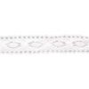 Galon en coton Cassandra, 2,3cm, carte en bois 2,5m, blanc