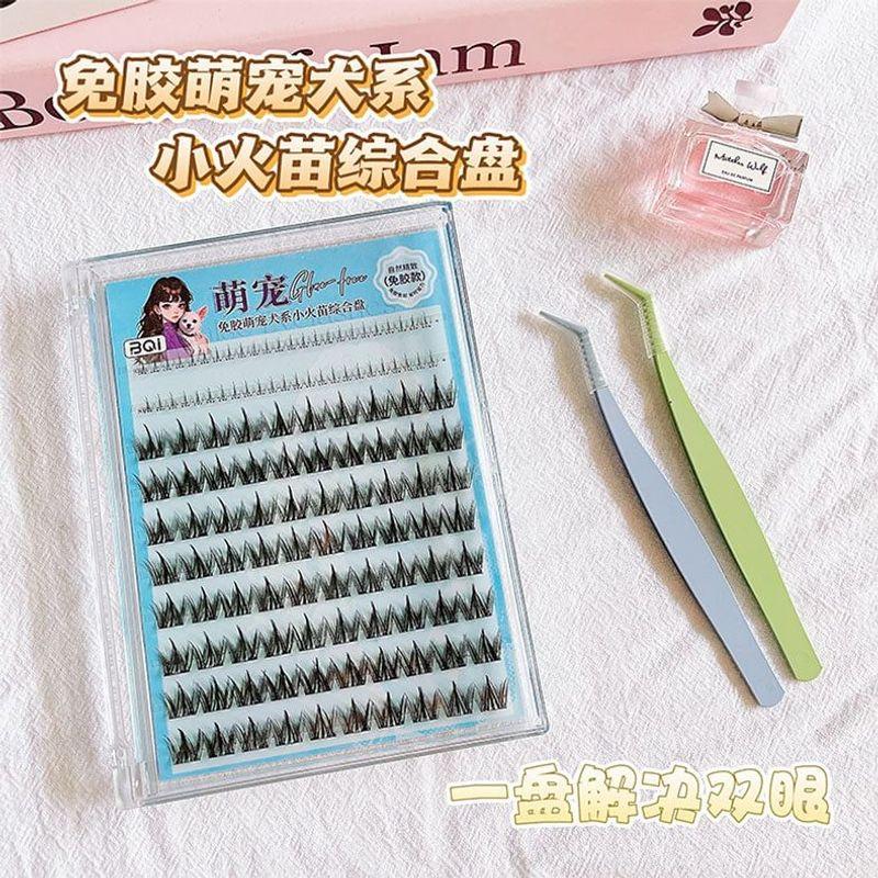 LuxeFlutter - Glue-free Natural Multipack False Eyelashes Cluster