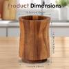 360° Rotating Utensil Holder Wood Kitchen Tableware Storage Holder Nonslip Countertop Organizer for Home Cooking Tool Organizer 2