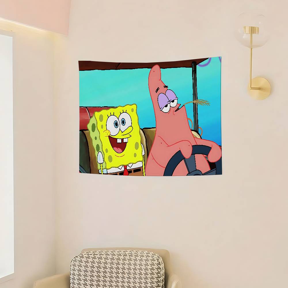 AnimeSSpongeabBobsCute Flags Room Decor Outdoor Decors Personalized Items Flags For Bedrooms Home Funny