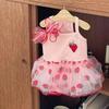 Summer New Cute Dog Dress Mesh Strawberry Strap Pet Clothes Thin Cats Dress  Dog Coat  Jacket Dog Pet Clothes Chihuahua