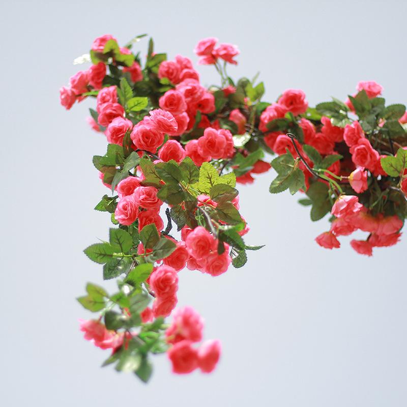 Artificial Rattan Rose Vine for Ceiling & Wall Decor - Wedding & Pipe Covering