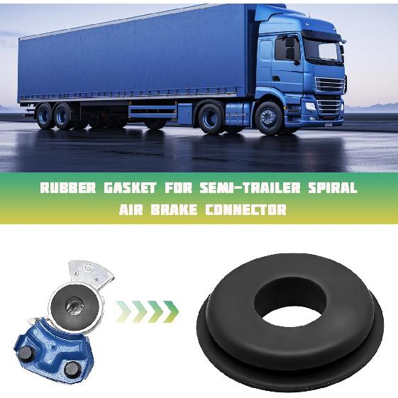 20PCS Car Glad Hand Seals, Rubber Round Vehicle Gladhand Gasket, 10028 Automotive Glad Hand Seal Washer Elastic Grommets, Universal for Semi Truck