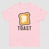 Funny Toast Lover Cartoon TShirt Foodie Gift for Breakfast Fans Printed Pure Cotton T Shirt Unisexs and Unisexs Summer Streetwear