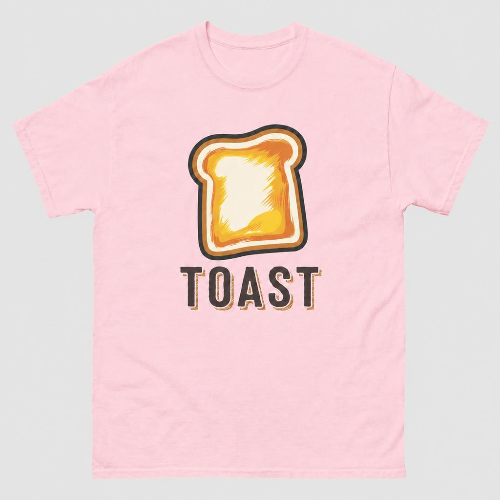 Funny Toast Lover Cartoon TShirt Foodie Gift for Breakfast Fans Printed Pure Cotton T Shirt Unisexs and Unisexs Summer Streetwear