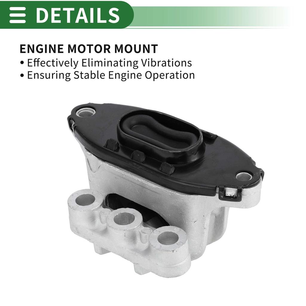 Motoforti Engine Motor Mount for Buick Encore 2013-2022, Part Number 95418203, Silver Tone.