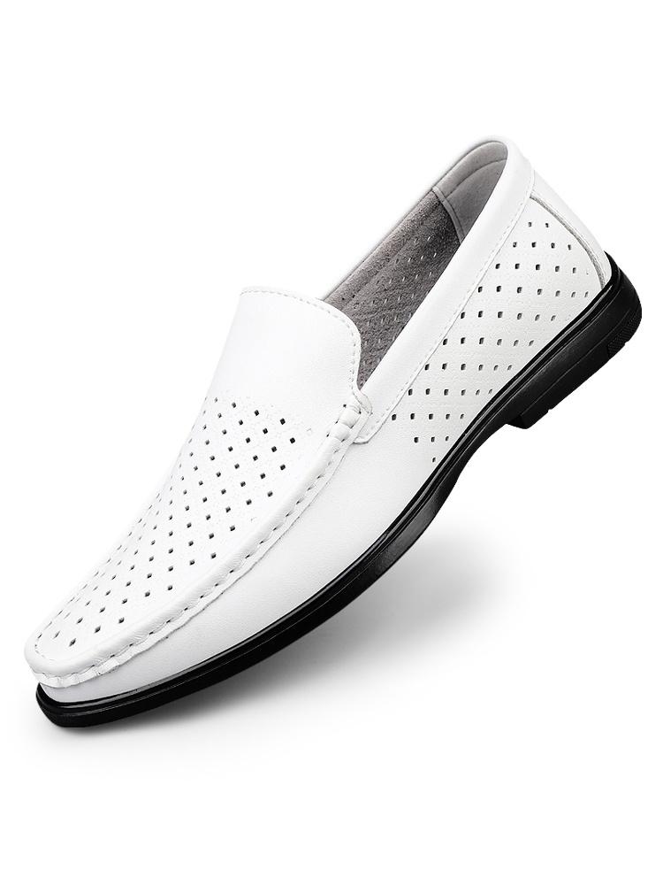 Men Slip On Loafers Soft Upper Flexible Non Slip Sole For Office Walking Travel Business Daily Casual Comfortable Wear Lightweight