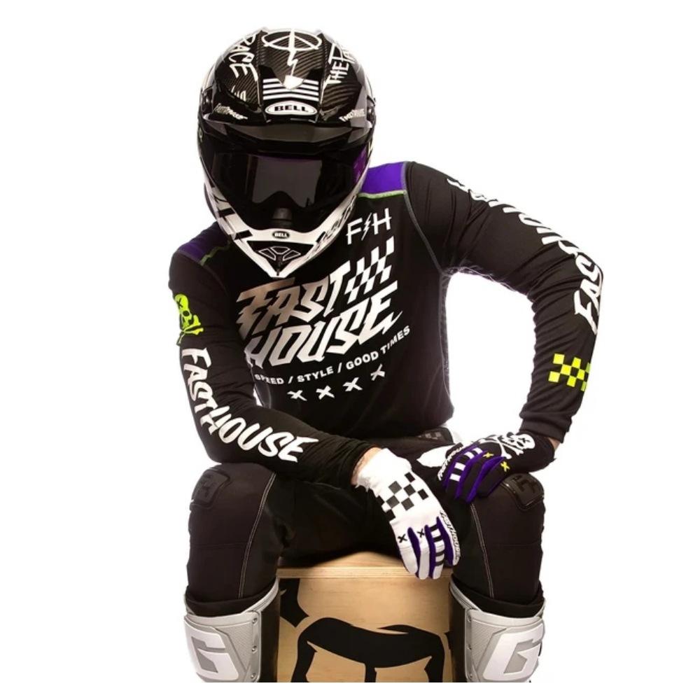 Herren Offroad-Motorradbekleidung, Mountainbike MTB-Shirt, Motorrad Downhill-Anzug, Radsportanzug