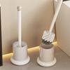 Minimalist Toilet Brush Set Modern Sleek Bathroom Cleaning Tools with Holder Home Bathroom Clean Organizer Bathroom Accessories