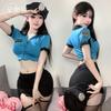 Domila Erotic Underwear Ladies Policewoman OL Professional Wear Queen Wear Stewardess Wear Sexy Uniform Seduction F755