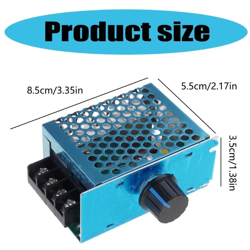 Hocheffiziente Motordrehzahlregler 4000W Leistungsregler Multifunktionale Spannungsstabilisatoren Einfache Anwendung für Elektrowerkzeug