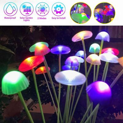 Solární LED světla ve tvaru medúzy a houby, vodotěsná IP65 pro venkovní zahradní cestu, vánoční sváteční dekorativní osvětlení