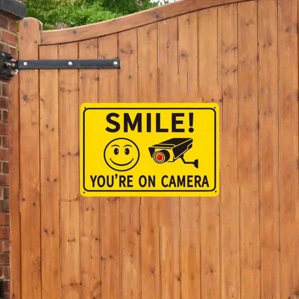 Funny Metal Sign Wall Art Surveillance Humorous Quote Home Office Decor