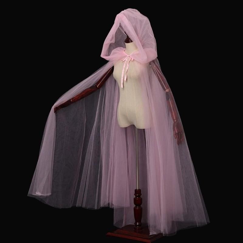 New Mesh Cloak Halloween Cape With Hood For Unisex Cosplay And Costume Parties