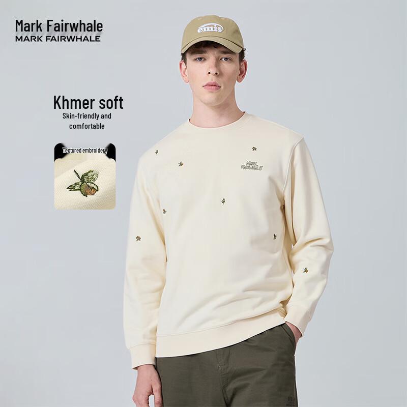 

Mark Hua Fei Men s Floral Embroidery Relaxed Sweatshirt M (50)